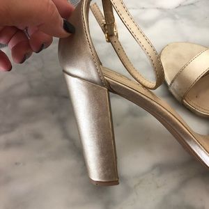 Lulu's Shoes - gold chunky heel Lulu's Shoes - gold chunky heel